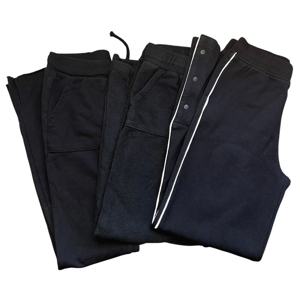 Old Navy Black Athletic Joggers bundle lot girls XL wide leg activewear